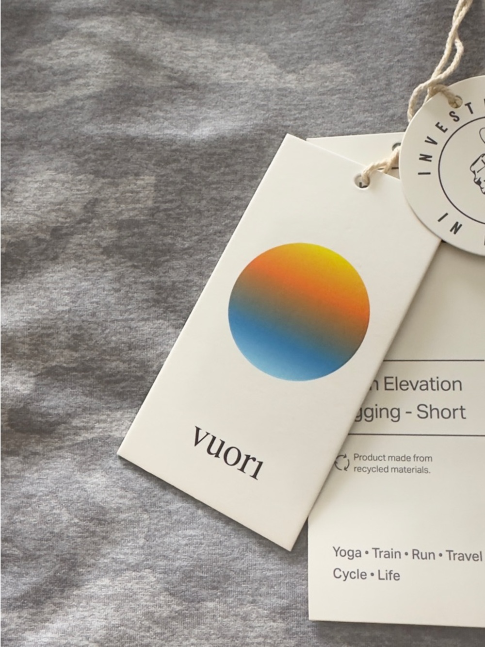 VUORI Clean Elevation New With Tags Women’s Leggings Pale Heather  L - Picture 6 of 7